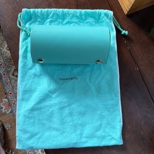 Brand new Tiffany’s watch- bracelet case. WITH ORIGINAL TIFFANY DUST COVER BAG.